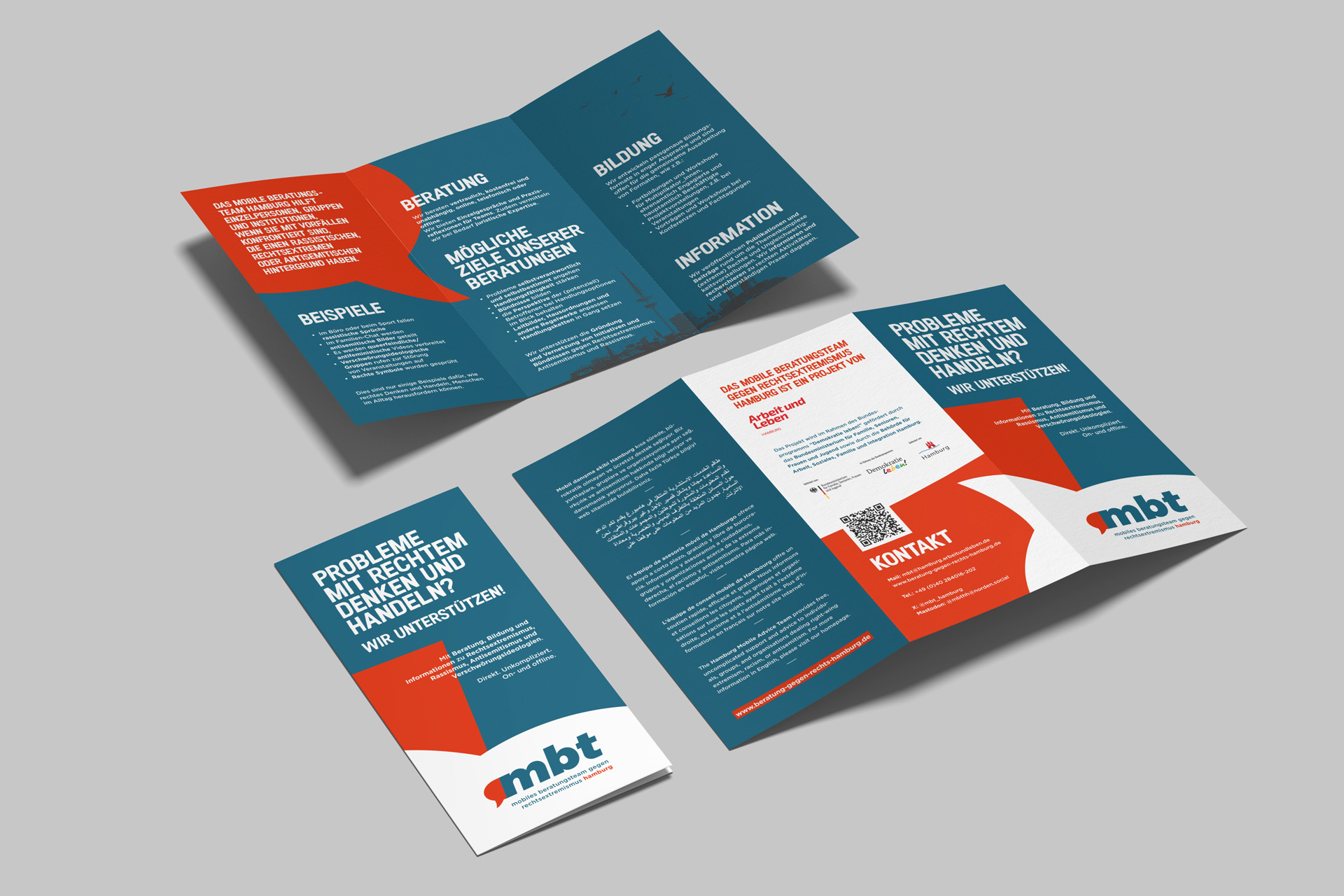 Ansicht eines Informationsflyers für die MBT